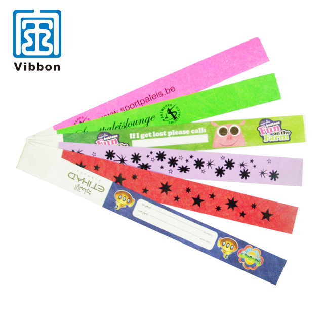 Cheap Printed Tyvek/Paper Wristband/Bracelet for promotion