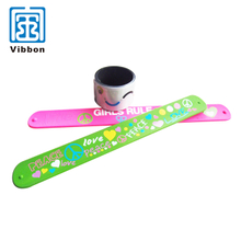 Factory Supply Waterproof Custom Made PVC Silicone Ruler Slap wristband